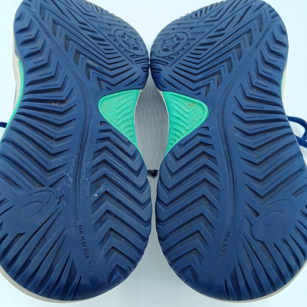 Asics Gel Game 8 Shoes Youth Size 1 Blue Green Tennis Court Sneakers F960224 - Picture 8 of 8
